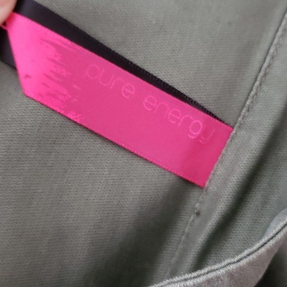 NEW * Women's Pure Energy Cottagecore Green Ruffle Trimmed Light Coat 18 - 20 - Picture 3 of 11